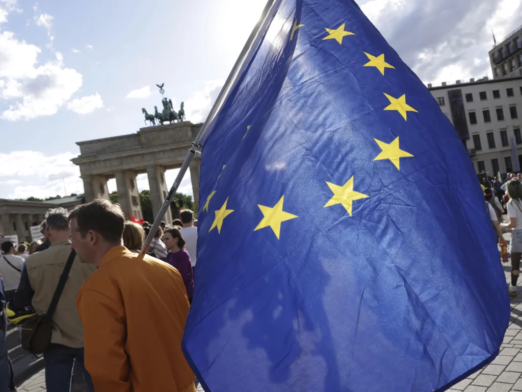 Bandera de la Unión Europea.